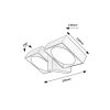 Rábalux , 77101 , Telde , Outdoor wall lights , anthracite , IP54 , 3000