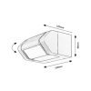 Rábalux , 77103 , Medna , Outdoor wall lights , anthracite , IP54 , 3000