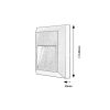 Rábalux , 77105 , Trento , Outdoor wall lights , anthracite , IP65 , 4000