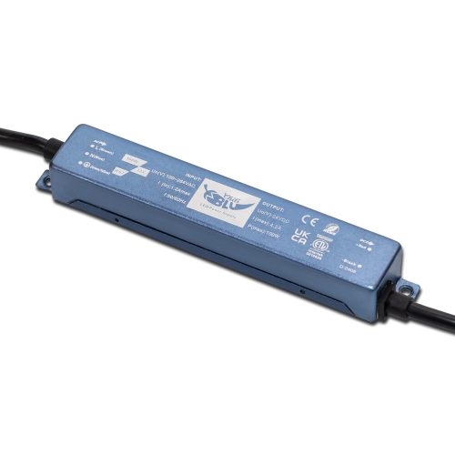 Super Small Waterproof Power Supply 100W, 24V, 4.17A, IP67, Size: 150x26x20.6mm