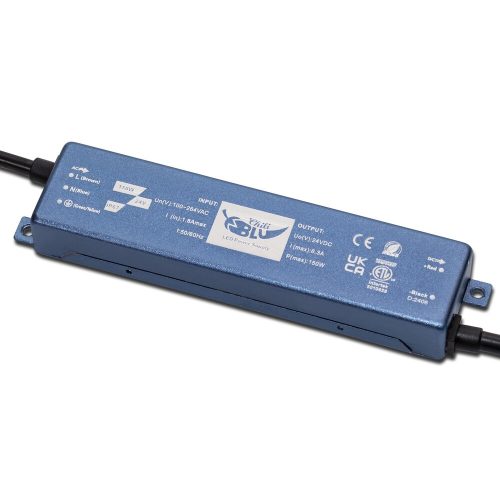 Super Small Waterproof Power Supply 150W, 24V, 6.25A, IP67, Size: 172x37x20.6mm
