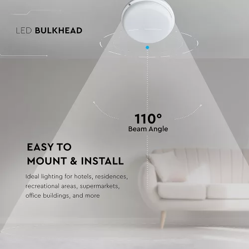VT-8096 18W Led Bulkhead 4000K Ip54