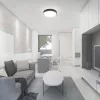 VT-8618 18W Led Dome Light 4000K Round Black Frame Ip44