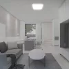 VT-8618-N 18W Led Dome Light 3000K Square White Frame Ip44