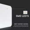 VT-8618-N 18W Led Dome Light 3000K Square White Frame Ip44