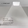 VT-8618-N 18W Led Dome Light 4000K Square White Frame Ip44