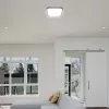 VT-8618 18W Led Dome Light 4000K Square Black Frame Ip44