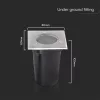VT-1127 Mini Gu10 Underground Fitting Sq
