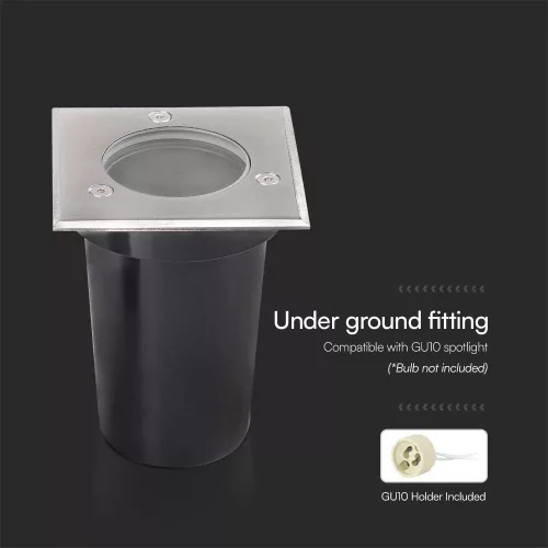 VT-1127 Mini Gu10 Underground Fitting Sq
