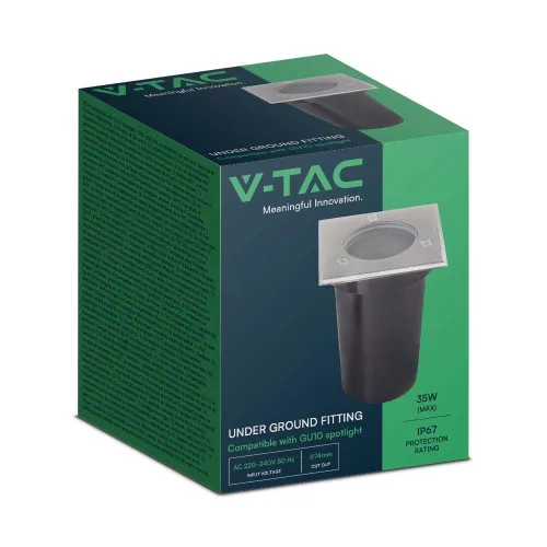 VT-1127 Mini Gu10 Underground Fitting Sq