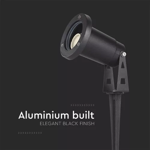 VT-1119 Mini Gu10 Garden Spike 88X75X245Mm Aluminium Body