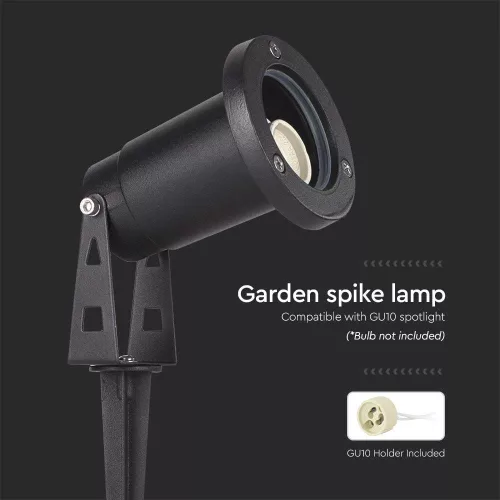 VT-1119 Mini Gu10 Garden Spike 88X75X245Mm Aluminium Body