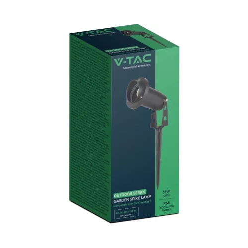 VT-1126 Mini Gu10 Garden Spike (105X75X245Mm) Aluminium Body