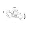 Rábalux , 71052 , Jarnelle , Ceiling lights , satin chrome , IP20 , 3000