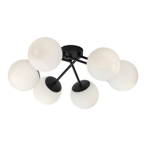 Rábalux , 71294 , Meduza , Ceiling lights , matte black , IP20 , E14