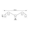 Rábalux , 71295 , Looplab , Ceiling lights , black , IP20 , G9