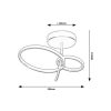 Rábalux , 71296 , Emilion , Ceiling lights , black/ gold , IP20 , 4000