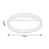 Rábalux , 71311 , Thrac , Ceiling lights , brushed aluminium , IP20 , 4000