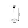 Rábalux , 72222 , Thrac , Pendants , brushed aluminium , IP20 , 4000