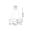 Rábalux , 72296 , Emilion , Pendants , black/ gold , IP20 , 4000