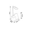 Rábalux , 74233 , Cerie , Table lamps , white , IP20 , 3000, 4000, 6500