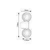 Rábalux , 75022 , Colzar , Wall lights , matte black , IP44 , G9