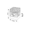 Rábalux , 76022 , Cubiko , Decorative lights , white , IP20