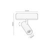 Rábalux , 70103 , LiTrack Spot01W , Tracklight spots , black , IP20 , 3000