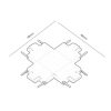 Rábalux , 70202 , LiTrack Connect+ , Connecting element , black