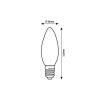 Rábalux , 79012 , Filament-LED , LED Filament bulbs , transparent , IP20 , E14 , 4000