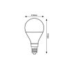 Rábalux , 79014 , Filament-LED , LED Filament bulbs , transparent , IP20 , E14 , 4000