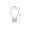 Rábalux , 79015 , Filament-LED , LED Filament bulbs , transparent , IP20 , E27 , 3000