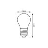 Rábalux , 79018 , Filament-LED , LED Filament bulbs , transparent , IP20 , E27 , 4000