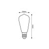 Rábalux , 79028 , Filament-LED , LED bulbs , transparent , IP20 , E27 , 4000