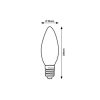 Rábalux , 79046 , Filament-LED , LED bulbs , transparent , IP20 , E14 , 2700
