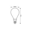Rábalux , 79048 , Filament-LED , LED Filament bulbs , transparent , IP20 , E14 , 2700