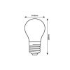 Rábalux , 79052 , Filament-LED , LED Filament bulbs , transparent , IP20 , E27 , 2700