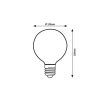 Rábalux , 79075 , Filament-LED , LED Filament bulbs , gold , IP20 , E27 , 1800