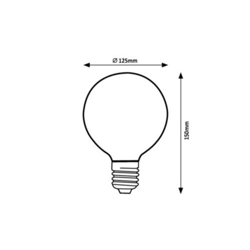 Rábalux , 79075 , Filament-LED , LED Filament bulbs , gold , IP20 , E27 , 1800