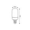 Rábalux , 79089 , Filament-LED , LED Filament bulbs , transparent , IP20 , E14 , 3000