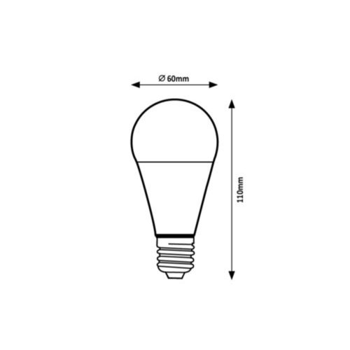 Rábalux , 79091 , SMD-LED , LED bulbs , milky , IP20 , E27 , 3000