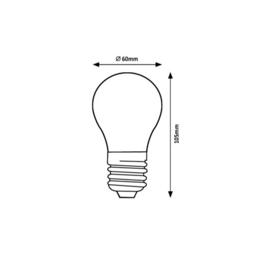 Rábalux , 79112 , Filament-LED , LED Filament bulbs , milky , IP20 , E27 , 4000