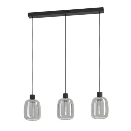 EGLO, 901121, MOLOCHIO-Z, pendant, 2700 K 6500 K, LED, 3X3.7W, Dimmable, IP20, black-transparent