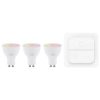 EGLO, 110313, LED bulb, 2700 K to 6500 K, GU10, 3x4.9W, Dimmable, opal