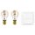 EGLO, 110315, LED bulb, 2200 K 6500 K, E27, 2X4.9W, Dimmable, amber