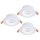 EGLO, 901117, CALONGE RGB, recessed lamp, 2700 K 6500 K, LED, 3X3.8W, Dimmable, IP20, IP44