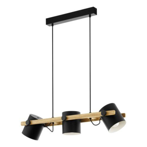 EGLO, 43517, HORNWOOD, pendant, E27, 3X60W, IP20, brown