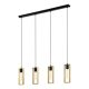 EGLO, 44053, LITTLETON, pendant, E27, 4X40W, IP20, brown