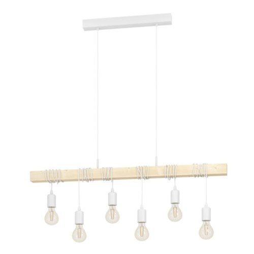 EGLO, 43705, TOWNSHEND, pendant, E27, 6X60W, IP20, brown