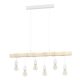 EGLO, 43705, TOWNSHEND, pendant, E27, 6X60W, IP20, brown